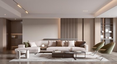 现代家居客厅3D模型下载